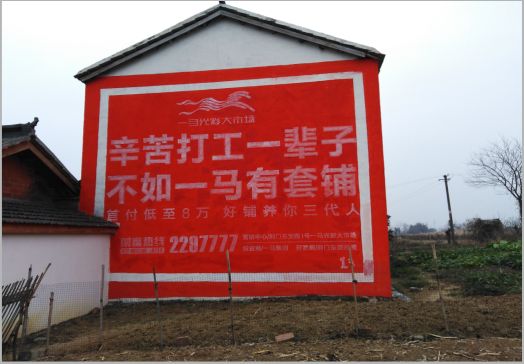 芜湖一马光彩墙体广告